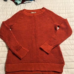 Waffle knit sweater
